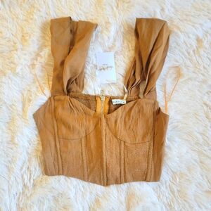 Flowy Strap Cropped Corset